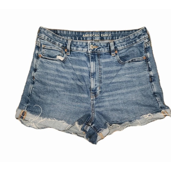 American Eagle Outfitters Pants - American Eagle Stretch Mom Shorts High Rise Sz 12